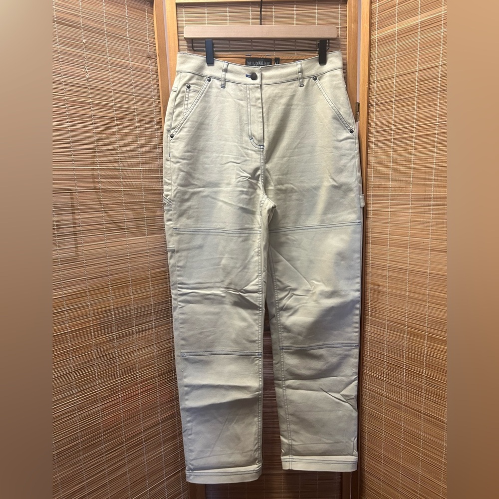 Wildfang Cream/Light Khaki Workwear Pants